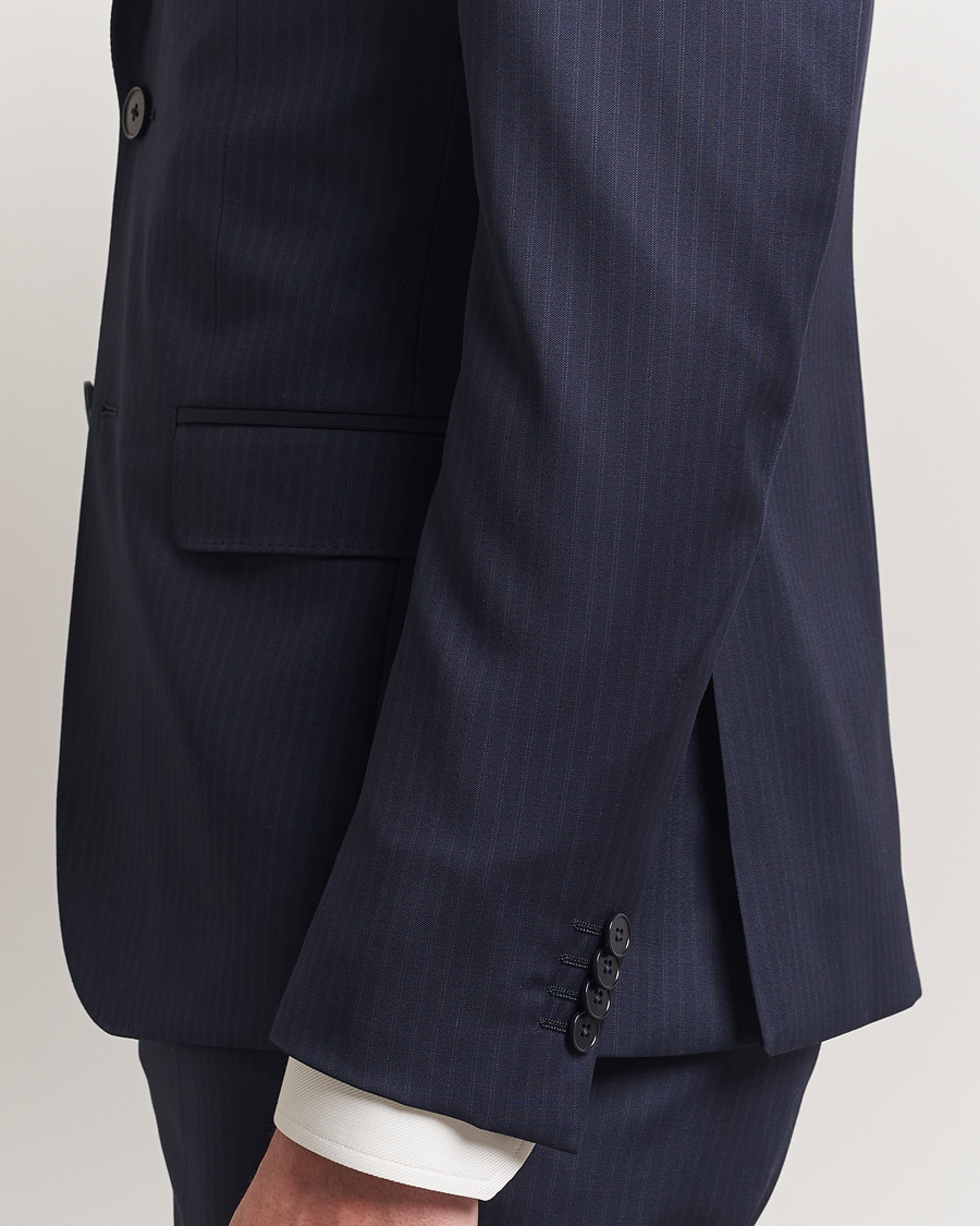 Mies | Puvut | Zegna | Tailored Wool Suit Navy Stripe