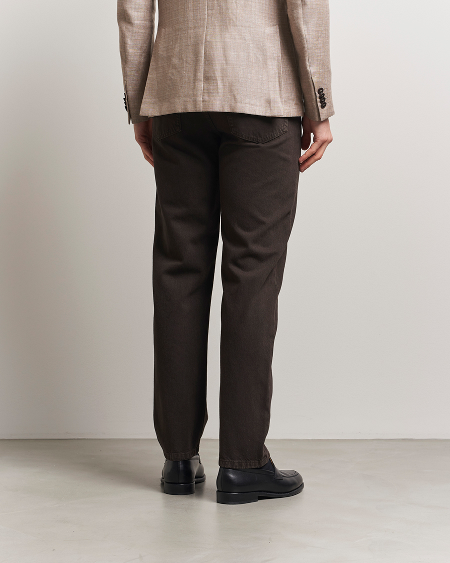 Mies | Housut | Zegna | 5-Pocket Marbled Denim Pants Brown