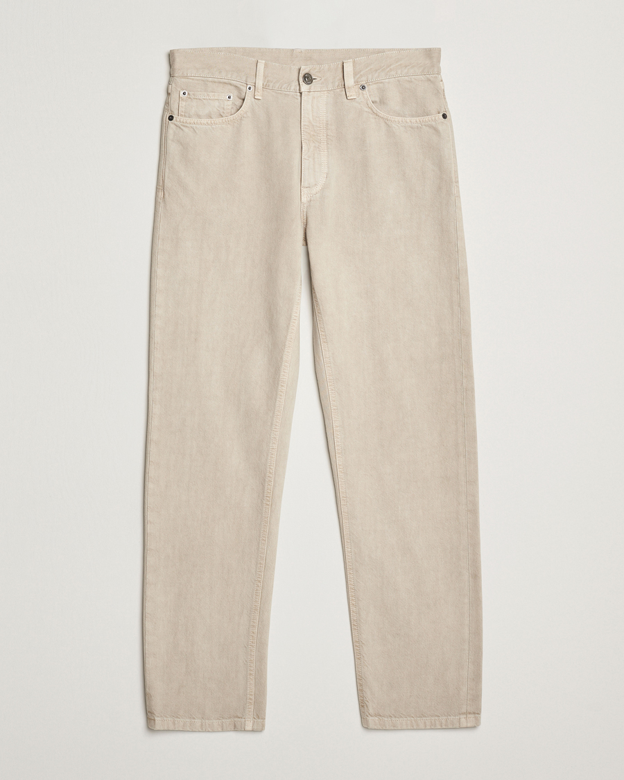 Mies | Housut | Zegna | 5-Pocket Marbled Denim Pants Beige