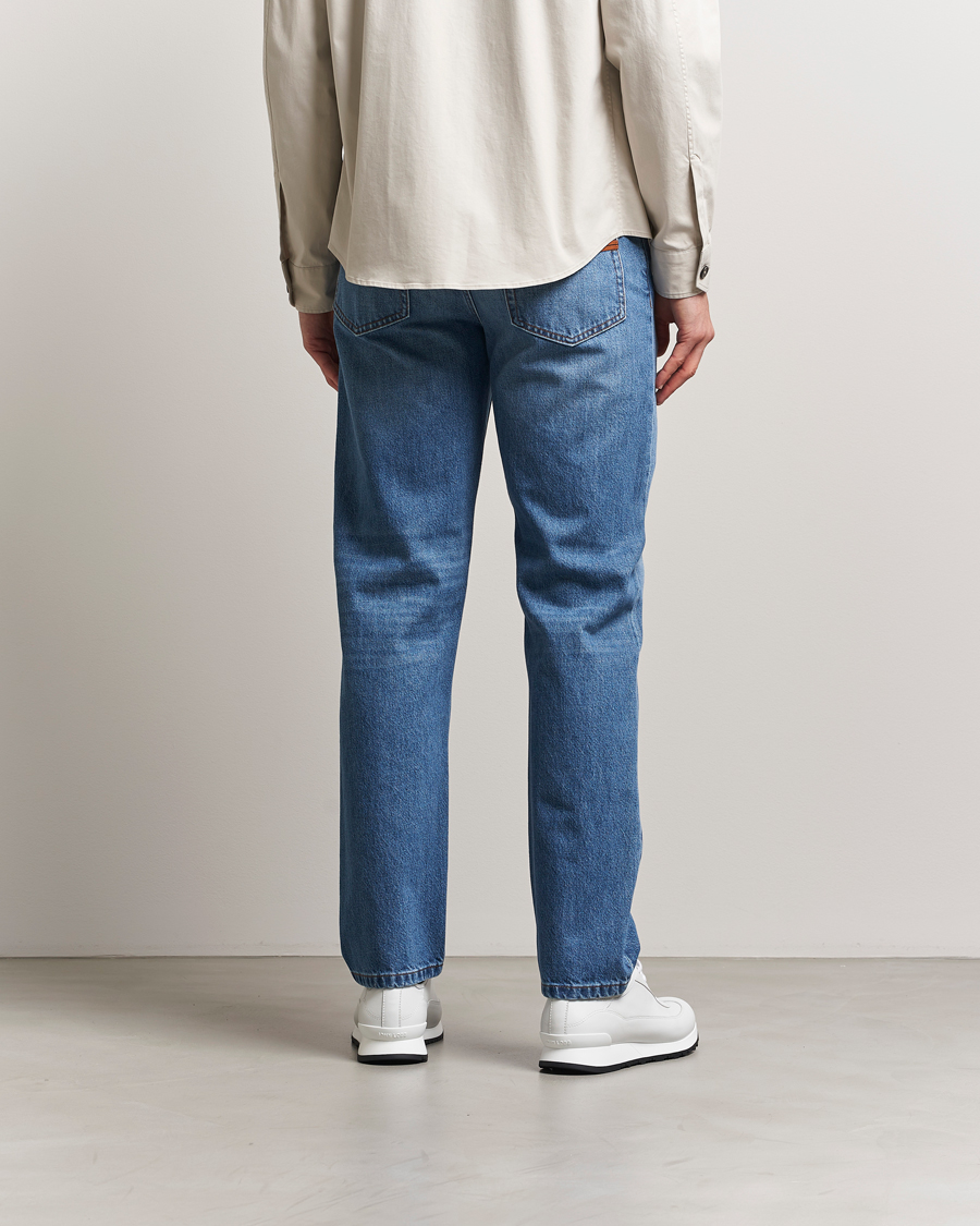 Mies | Housut | Zegna | 5-Pocket Denim Jeans Medium Blue Wash