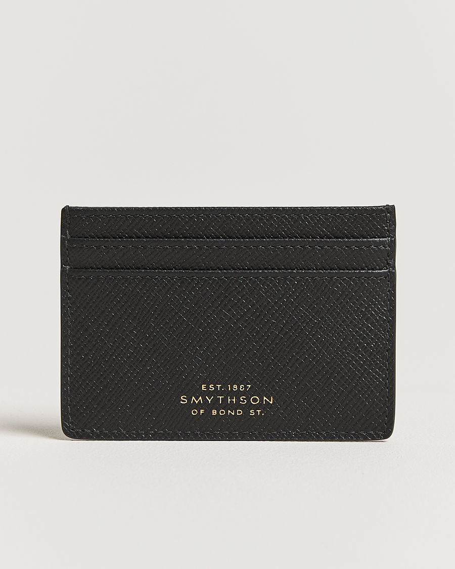 Mies | Lompakot | Smythson | Panama Flat Cardholder Black