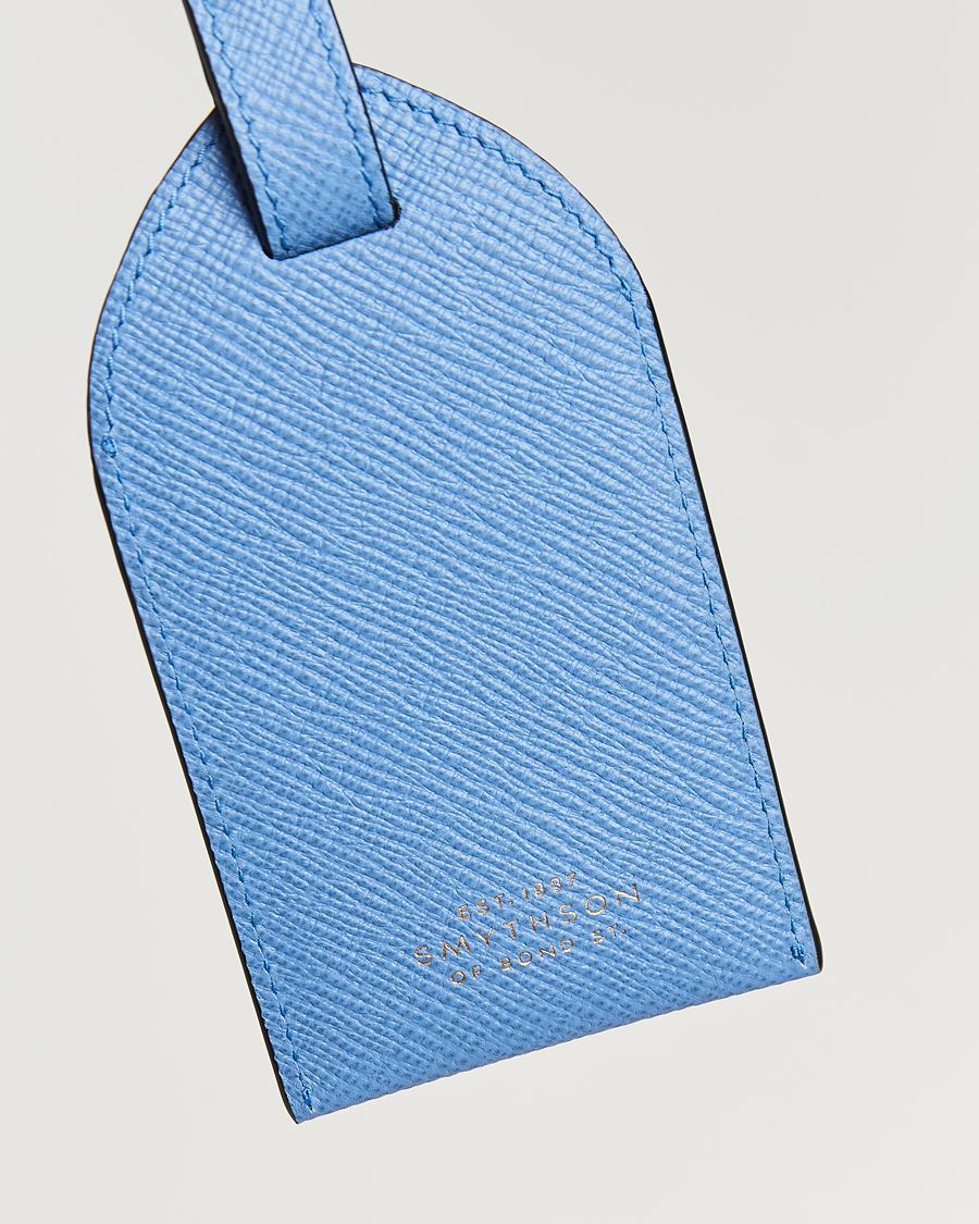 Mies | Kotiin | Smythson | Panama Luggage Tag Nile Blue