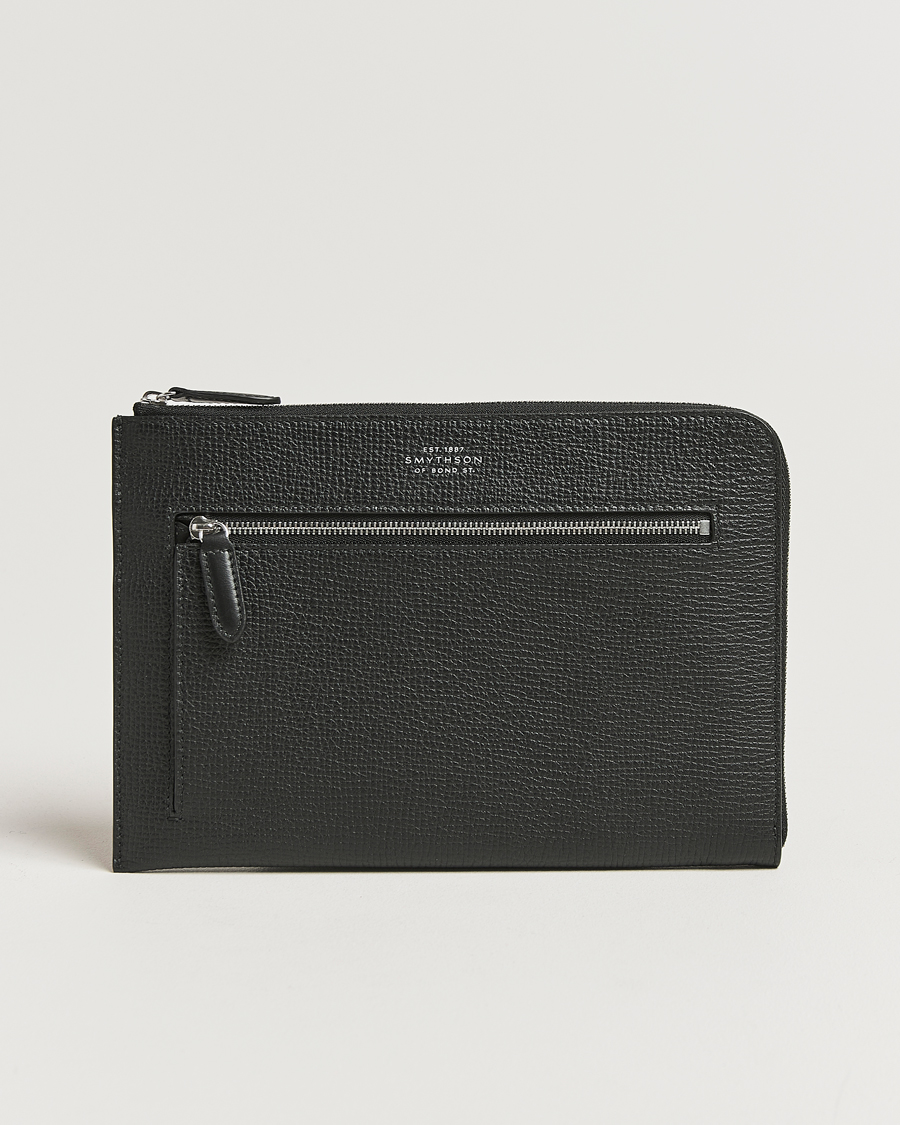 Mies | Laukut | Smythson | Ludlow Flat Organiser Pouch Black