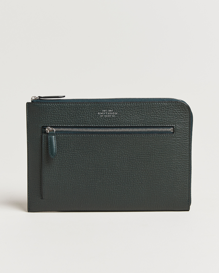 Mies | Smythson Ludlow Flat Organiser Pouch Bottle Green | Smythson | Ludlow Flat Organiser Pouch Bottle Green