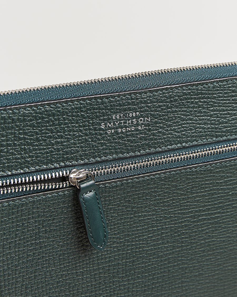 Mies | Smythson Ludlow Flat Organiser Pouch Bottle Green | Smythson | Ludlow Flat Organiser Pouch Bottle Green