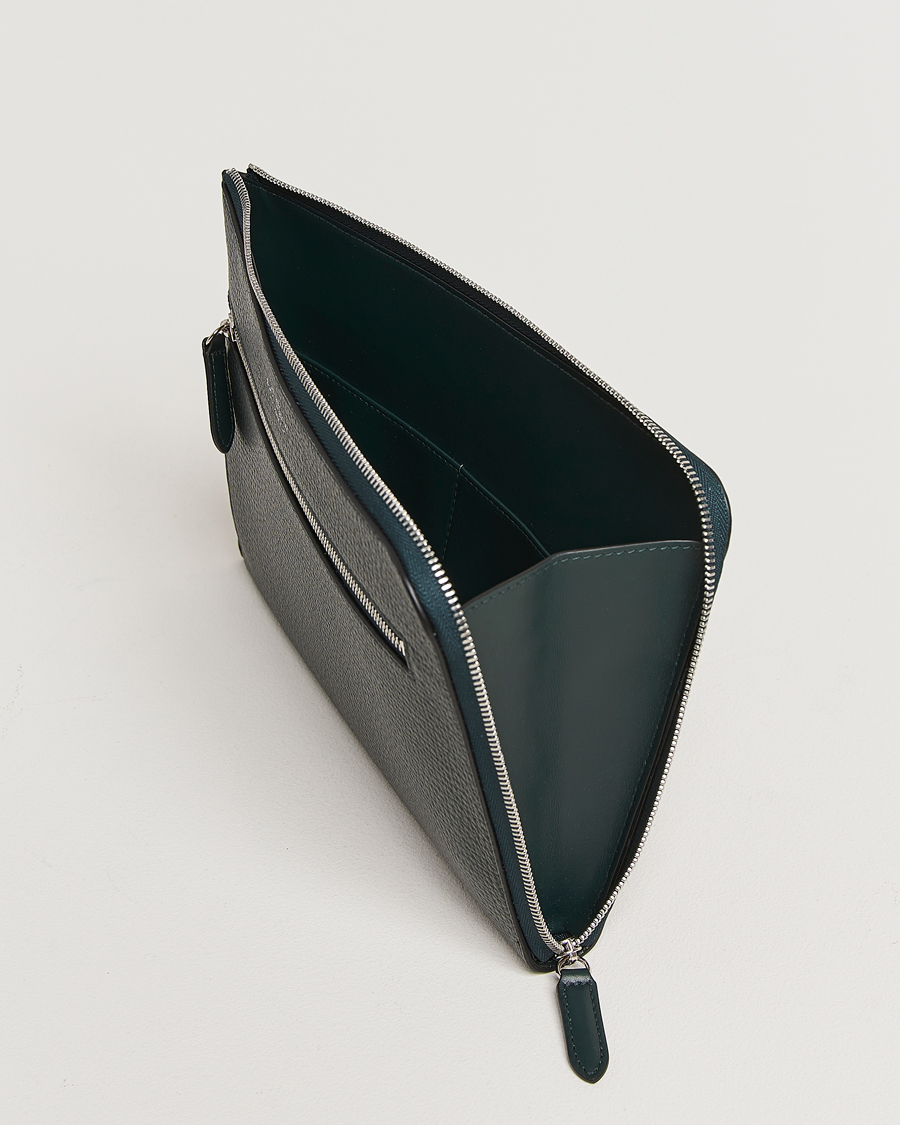 Mies | Smythson Ludlow Flat Organiser Pouch Bottle Green | Smythson | Ludlow Flat Organiser Pouch Bottle Green