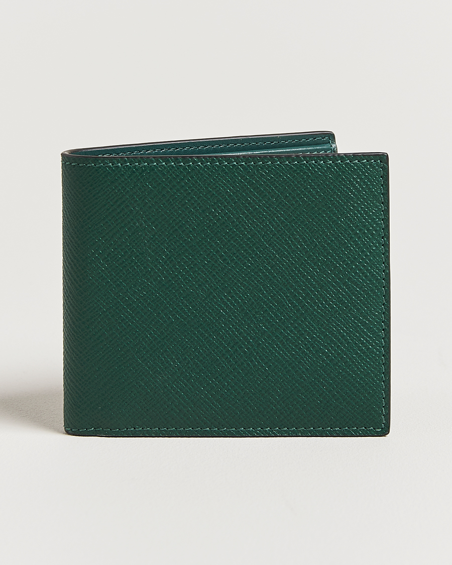 Mies | Smythson Panama 6 Card Leather Wallet Forest Green | Smythson | Panama 6 Card Leather Wallet Forest Green