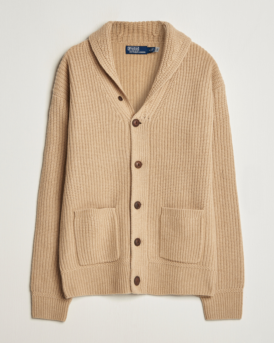 Mies | Puserot | Polo Ralph Lauren | Wool/Cashmere Cardigan Dune Melange