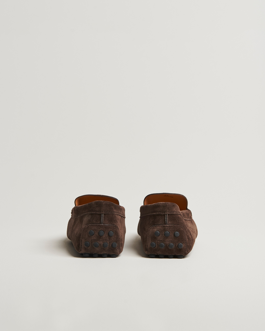 Mies | Tod's Gommino Carshoe Dark Brown Suede | Tod's | Gommino Carshoe Dark Brown Suede