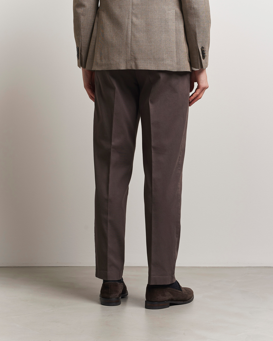 Mies | Housut | Boglioli | Regular Fit Cotton Chinos Brown