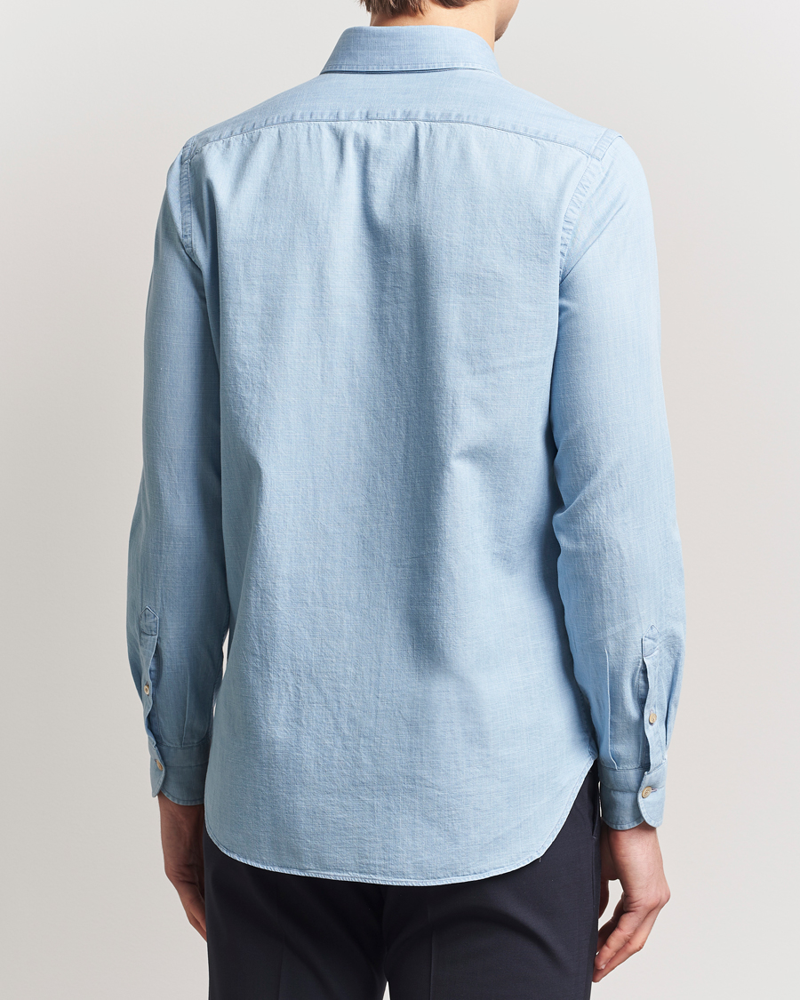 Mies | Kauluspaidat | Boglioli | Chambray Shirt Light Blue