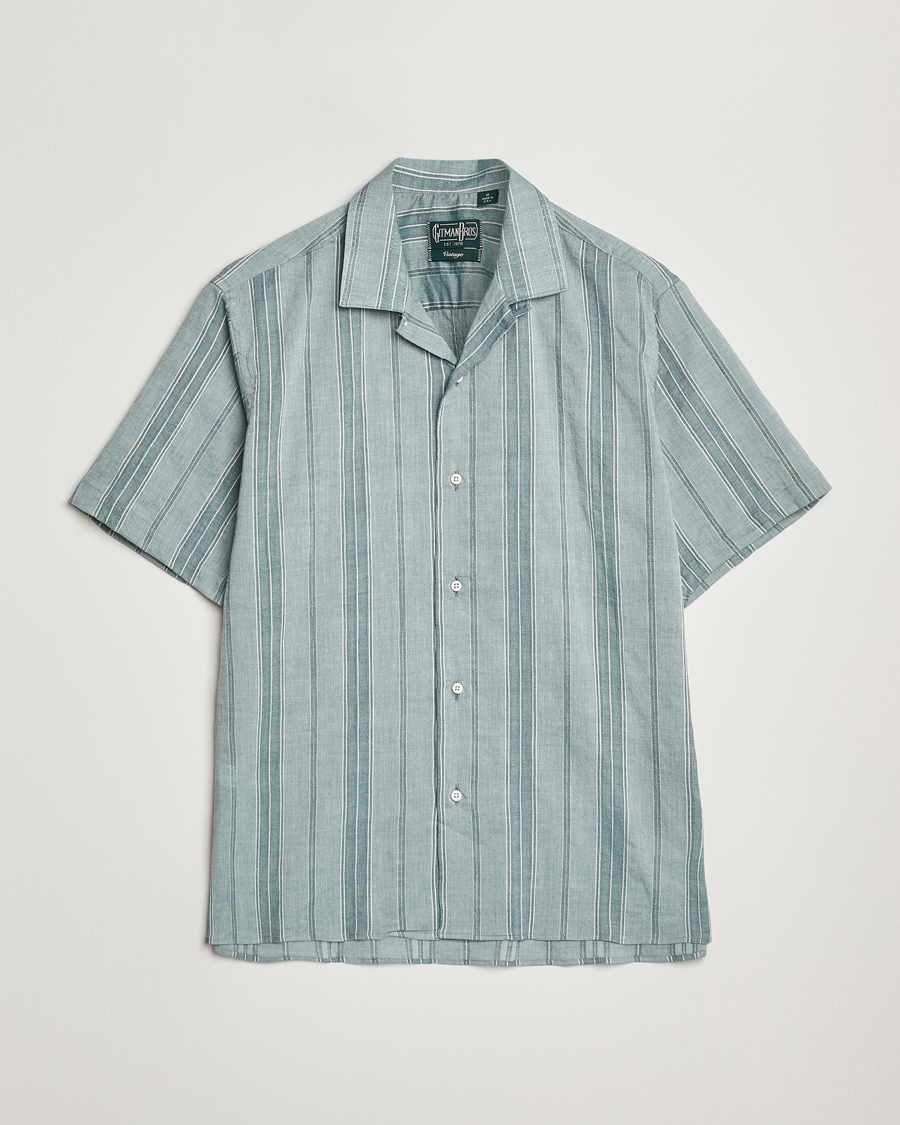 Mies | Kauluspaidat | Gitman Vintage | Japanese Dobby Camp Shirt Green