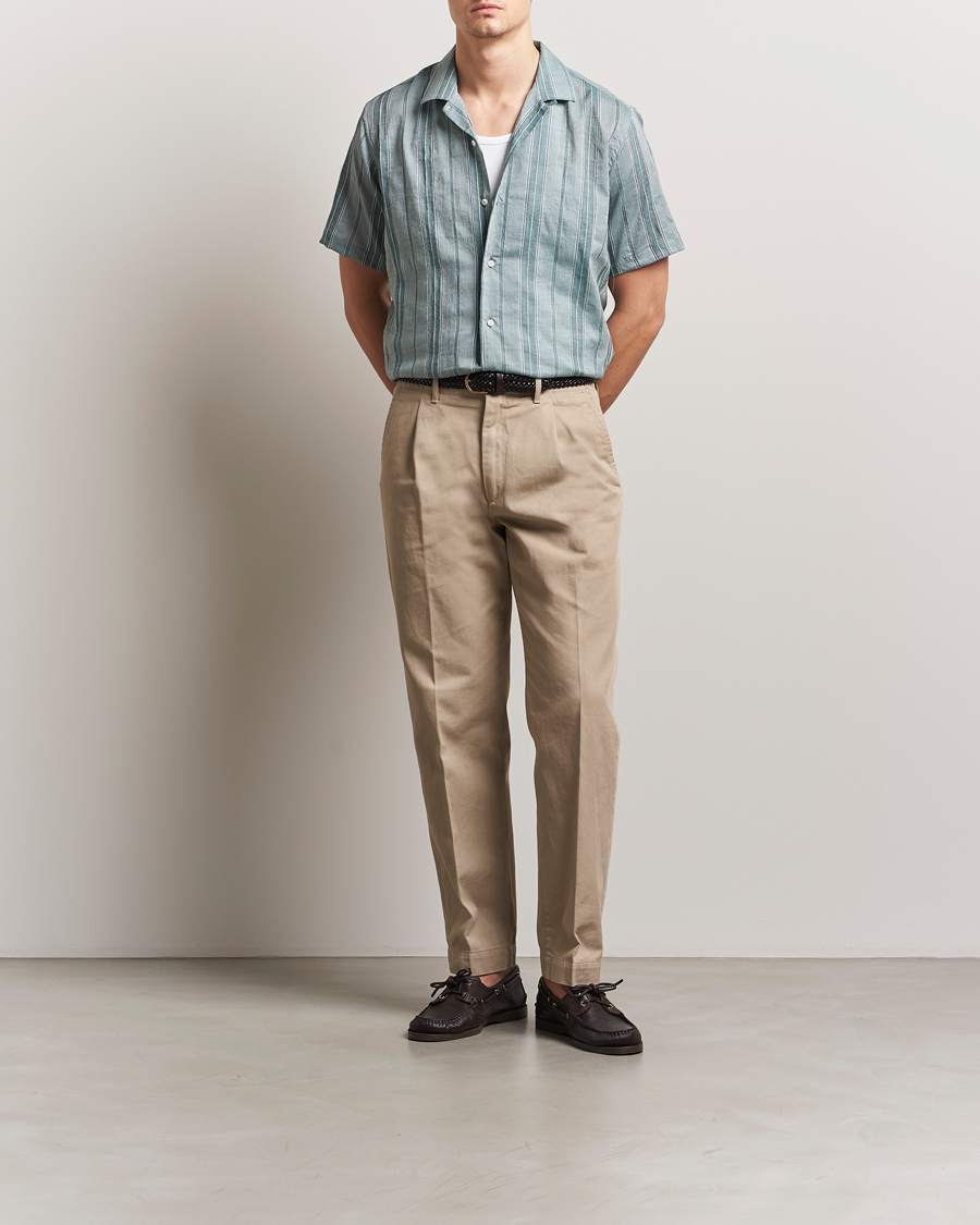 Mies | Kauluspaidat | Gitman Vintage | Japanese Dobby Camp Shirt Green