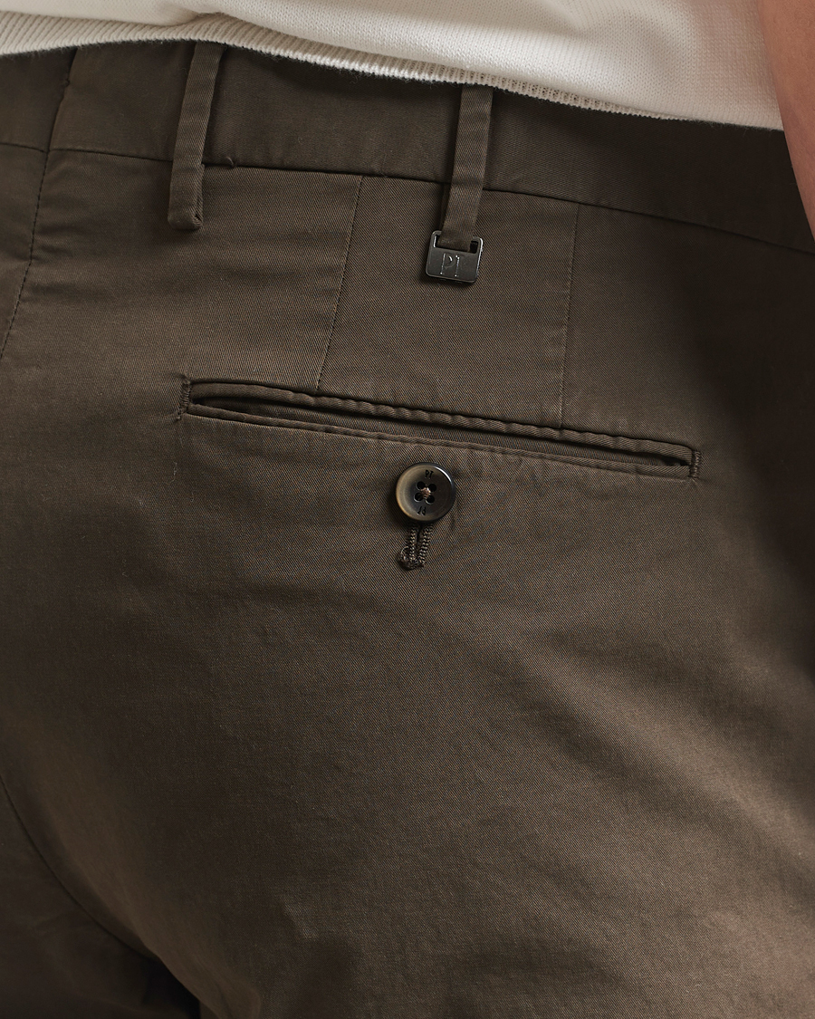 Mies | Housut | PT01 | Gentleman Fit Cotton/Stretch Trousers Brown