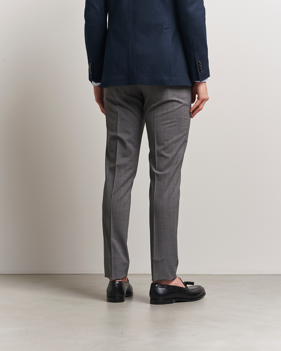 Mies | Housut | PT01 | Gentleman Fit Wool Stretch Trousers Medium Grey