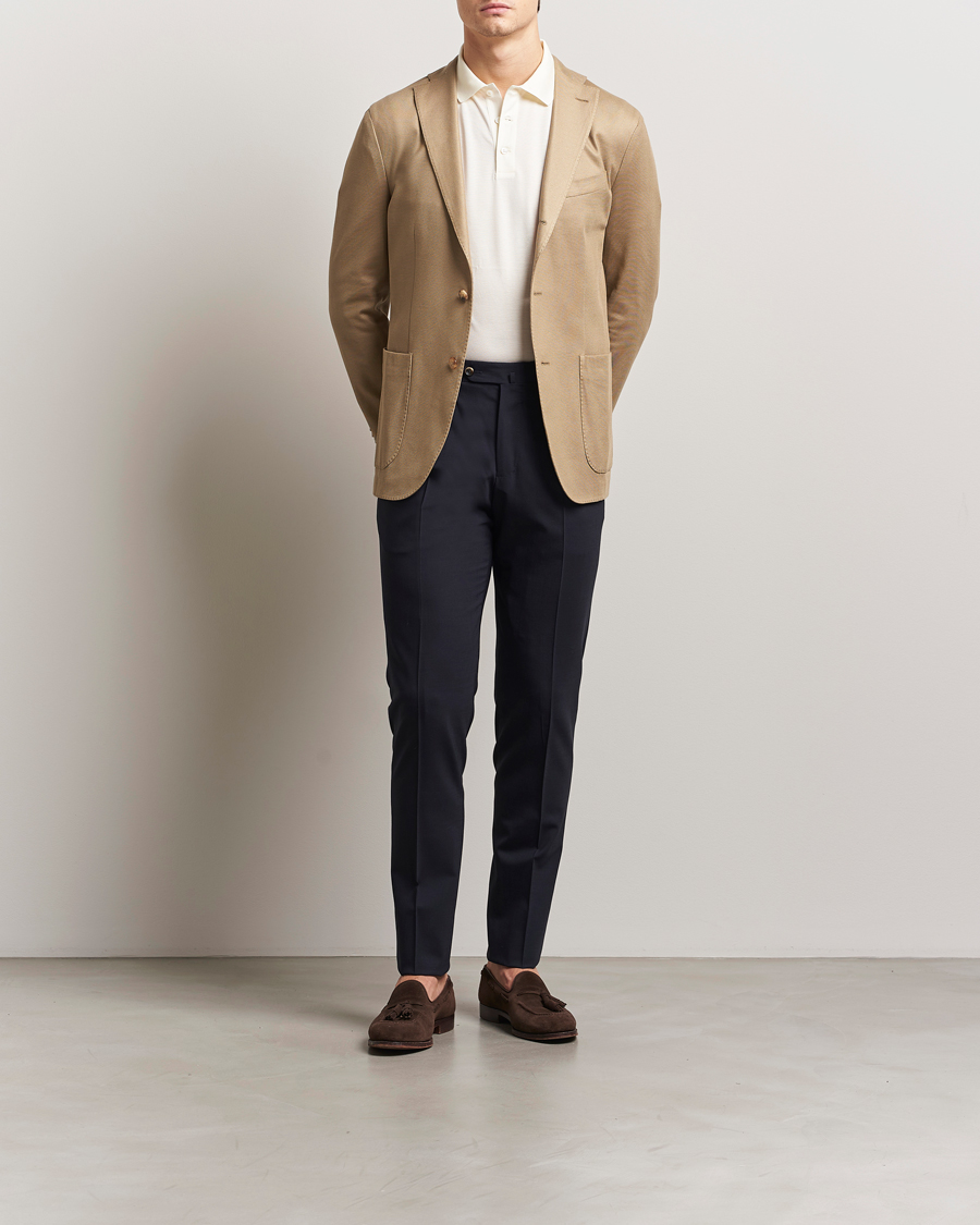 Mies | Housut | PT01 | Gentleman Fit Wool Stretch Trousers Navy