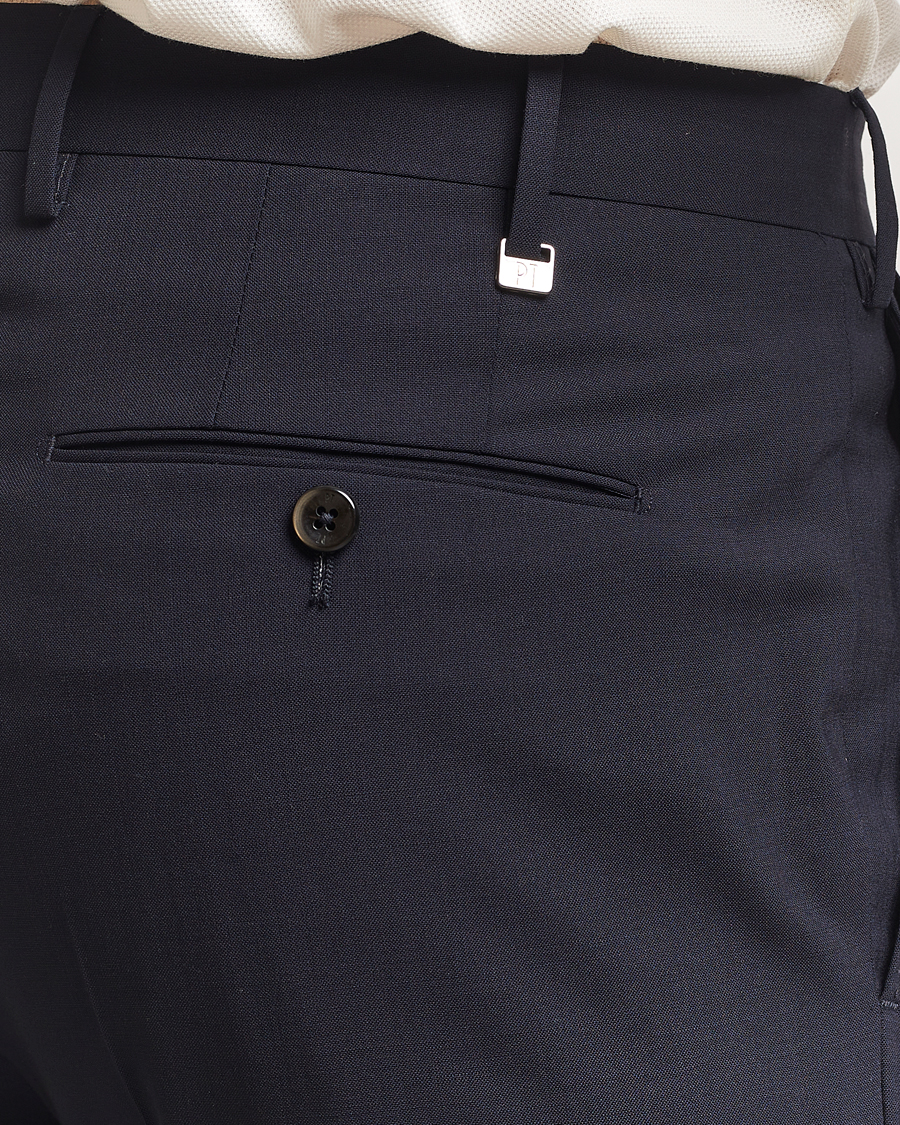 Mies | Housut | PT01 | Gentleman Fit Wool Stretch Trousers Navy