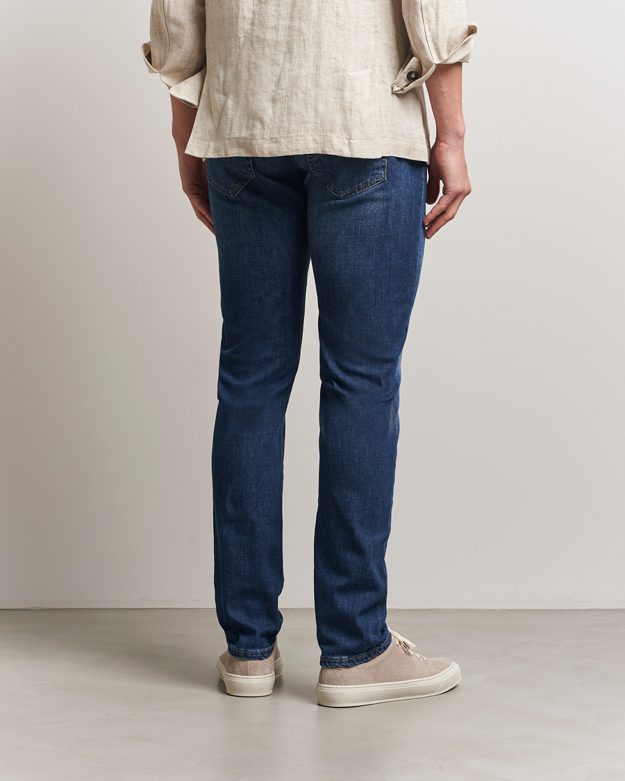 Mies | Farkut | PT01 | Slim Fit Stretch Jeans Dark Blue Wash