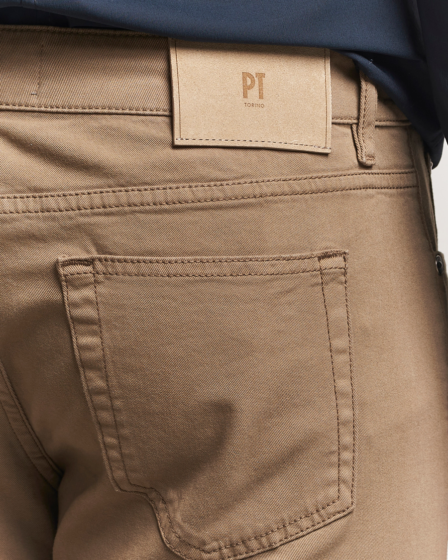Mies | Housut | PT01 | Slim Fit 5-Pocket Pants Brown