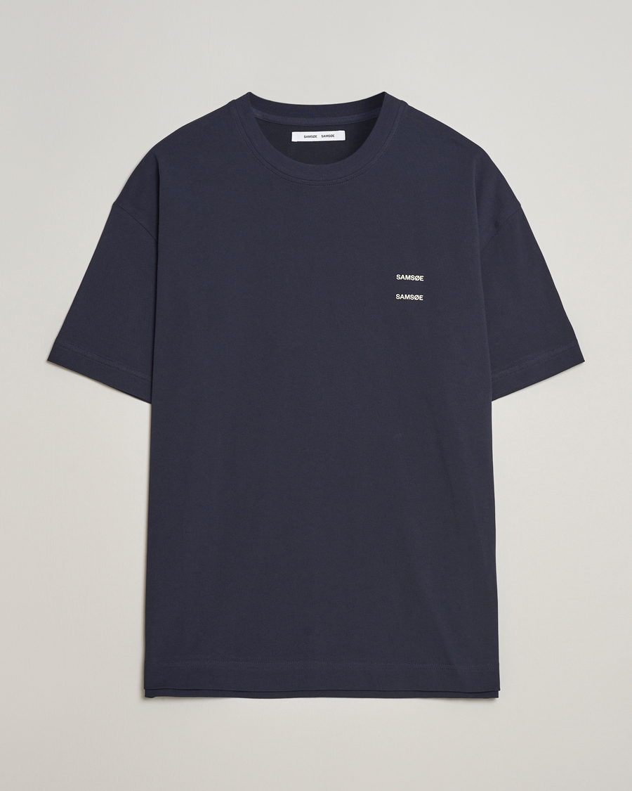 Mies | T-paidat | Samsøe Samsøe | Joel Organic Cotton T-Shirt Salute Navy