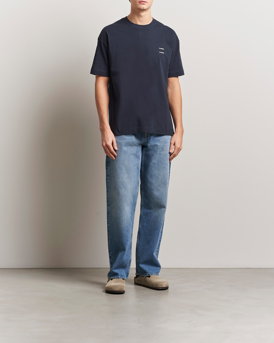 Mies | T-paidat | Samsøe Samsøe | Joel Organic Cotton T-Shirt Salute Navy