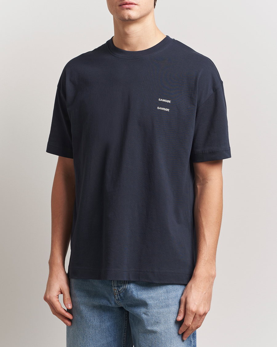 Mies | T-paidat | Samsøe Samsøe | Joel Organic Cotton T-Shirt Salute Navy