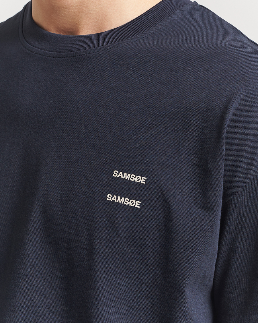 Mies | T-paidat | Samsøe Samsøe | Joel Organic Cotton T-Shirt Salute Navy