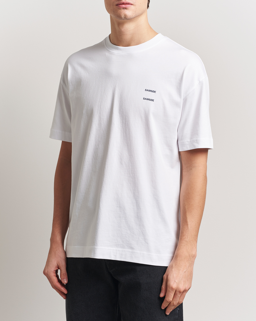 Mies | T-paidat | Samsøe Samsøe | Joel Organic Cotton T-Shirt White