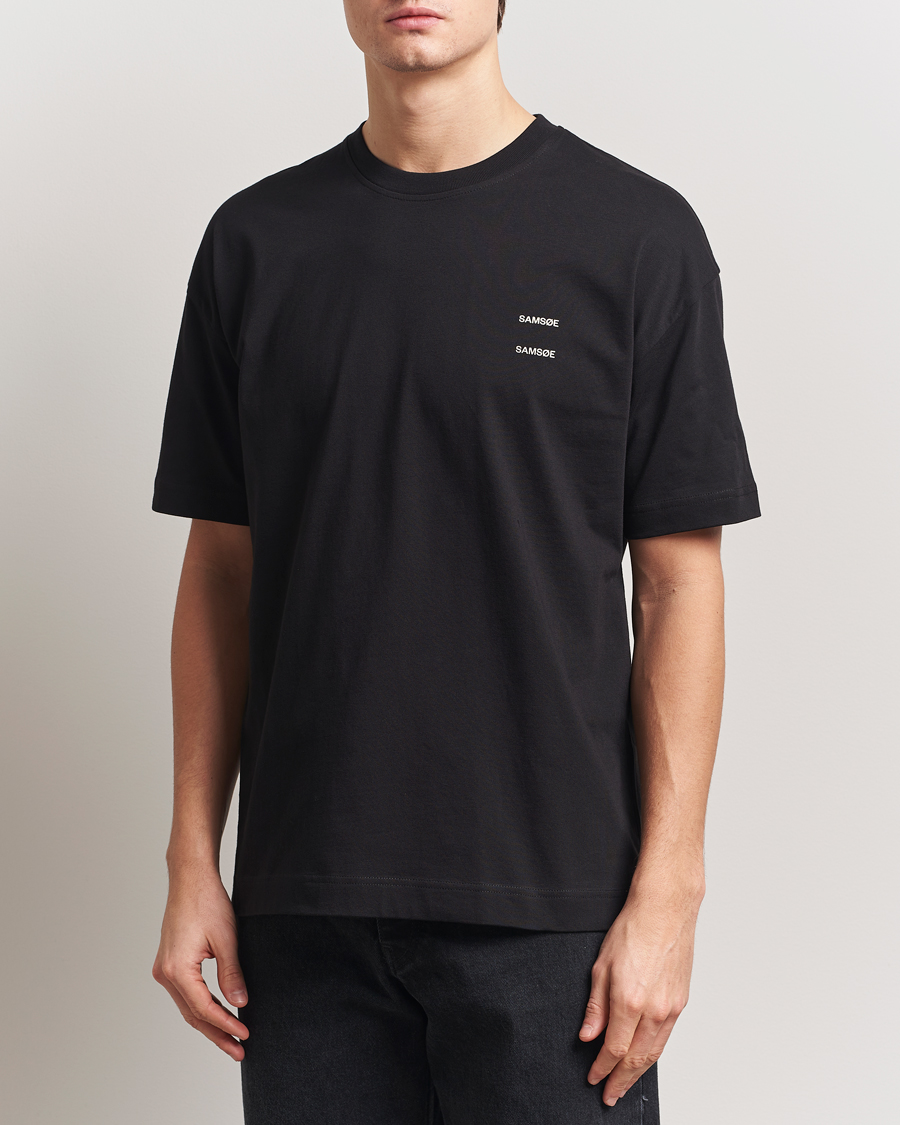 Mies | T-paidat | Samsøe Samsøe | Joel Organic Cotton T-Shirt Black