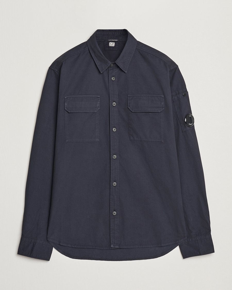 Mies | Kauluspaidat | C.P. Company | Organic Gabardine Pocket Shirt Navy