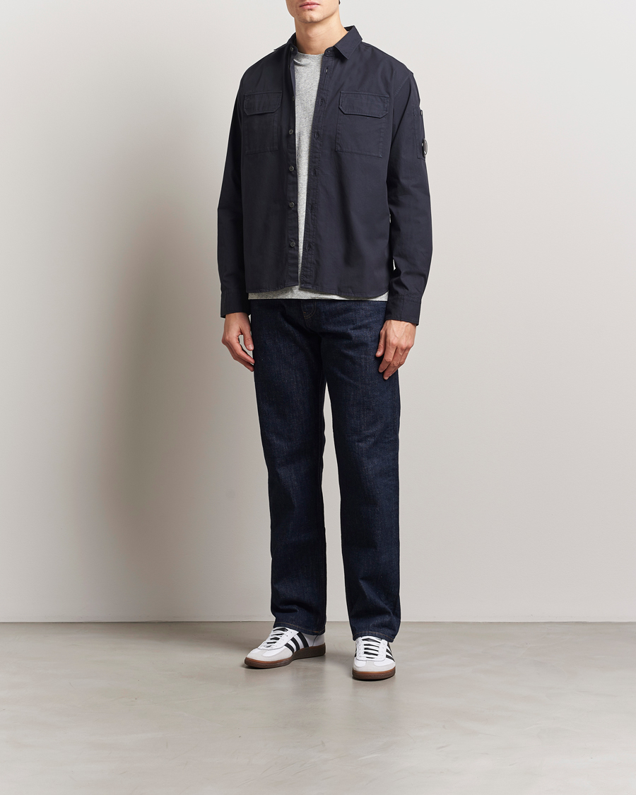 Mies | Kauluspaidat | C.P. Company | Organic Gabardine Pocket Shirt Navy