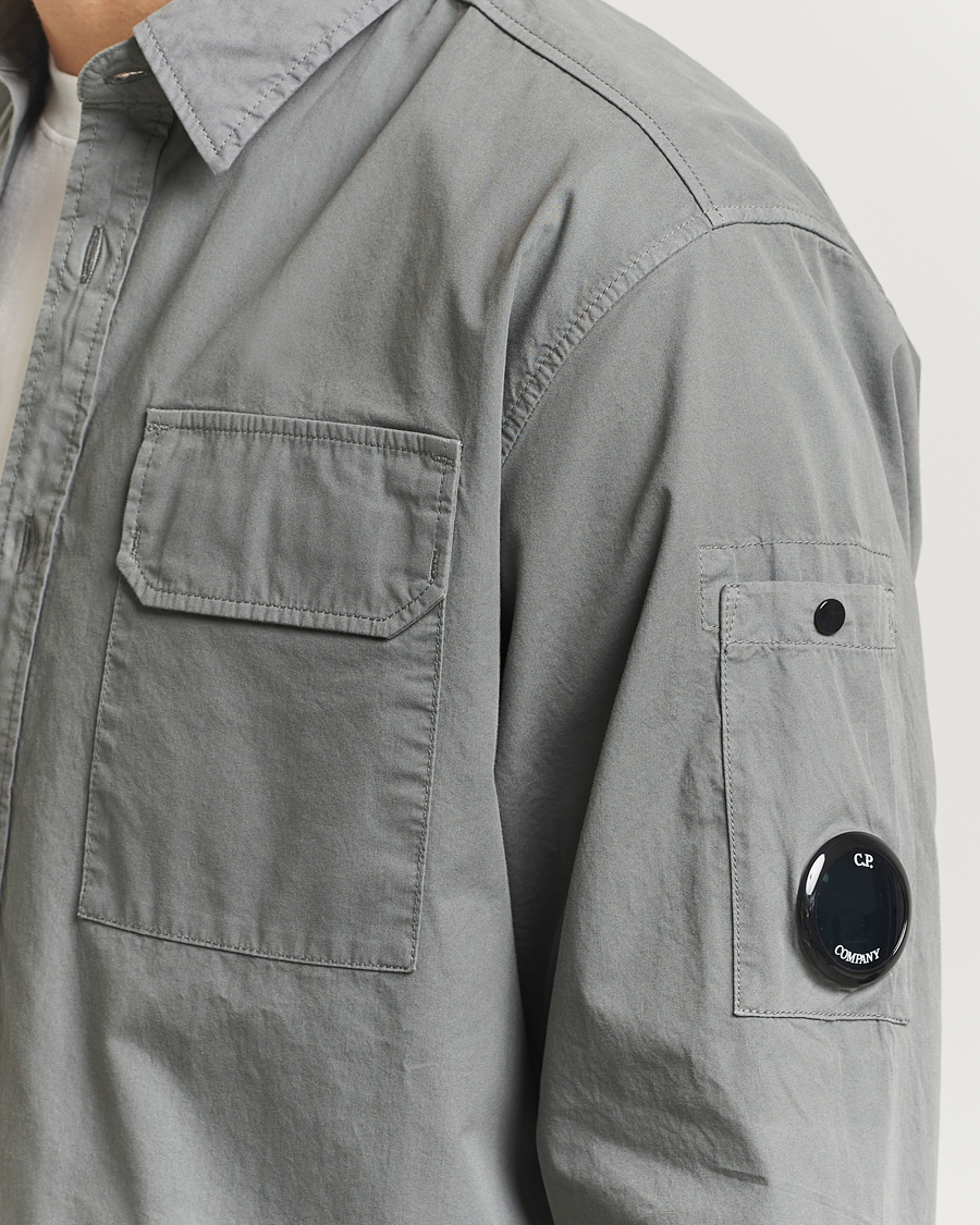 Mies | Kauluspaidat | C.P. Company | Organic Gabardine Pocket Shirt Grey