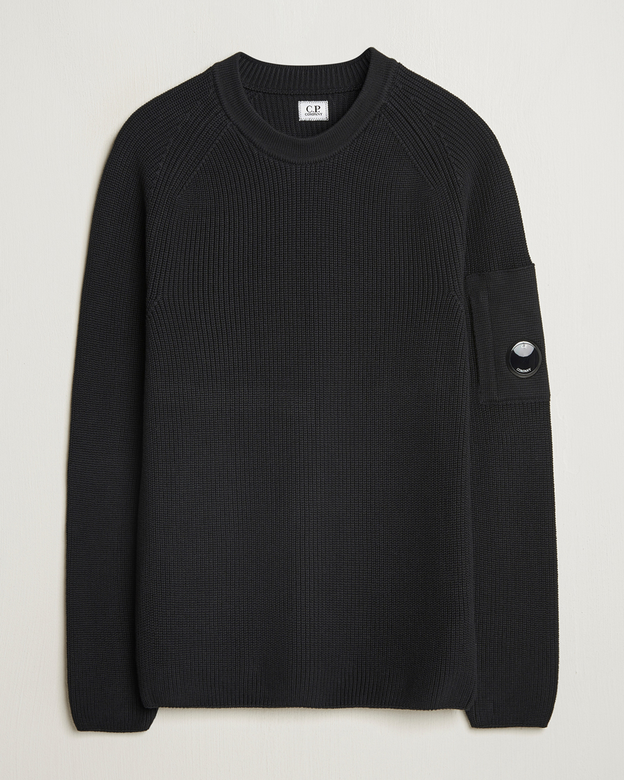 Mies | Puserot | C.P. Company | Sea Island Cotton Crewneck Black