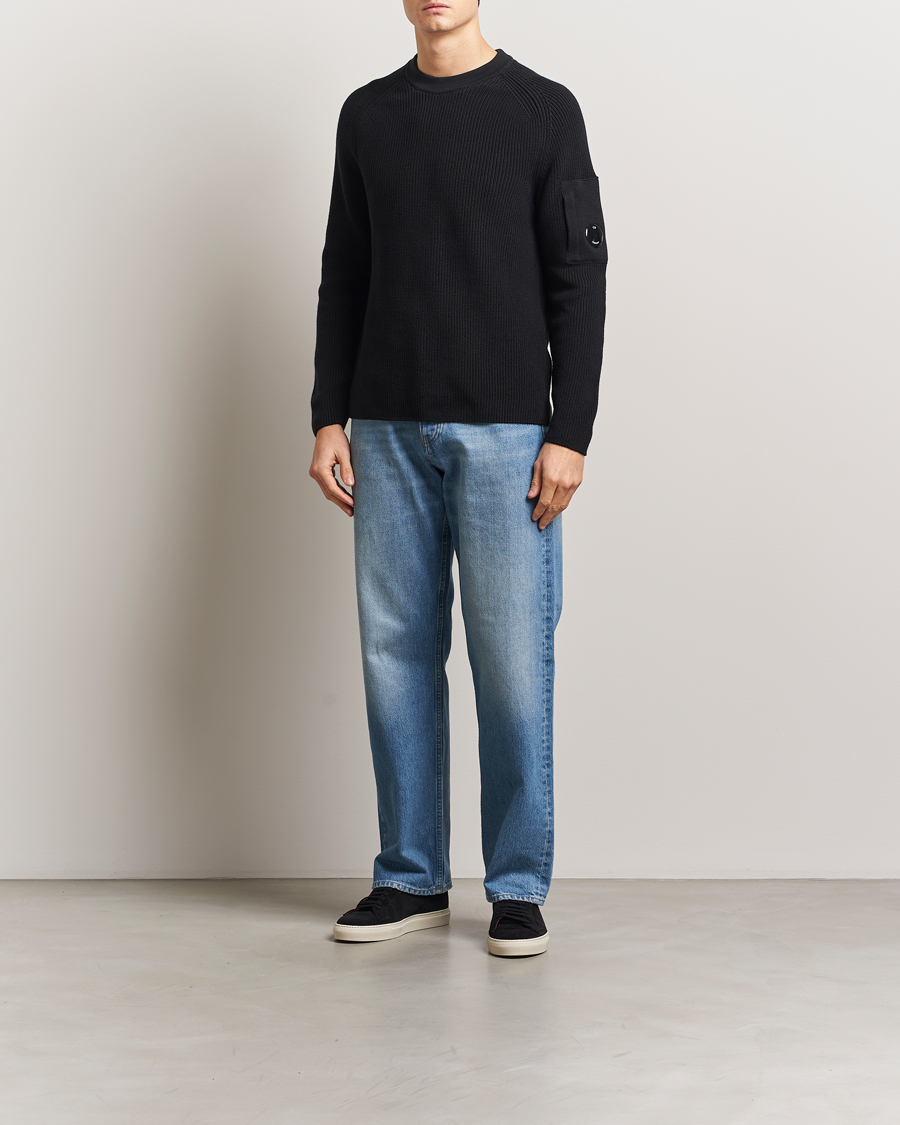 Mies | Puserot | C.P. Company | Sea Island Cotton Crewneck Black