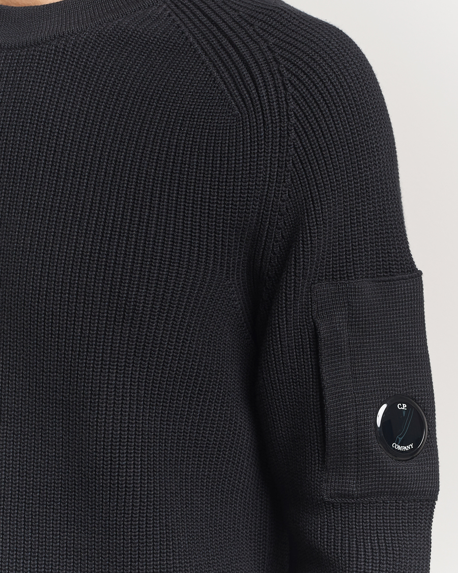 Mies | Puserot | C.P. Company | Sea Island Cotton Crewneck Black