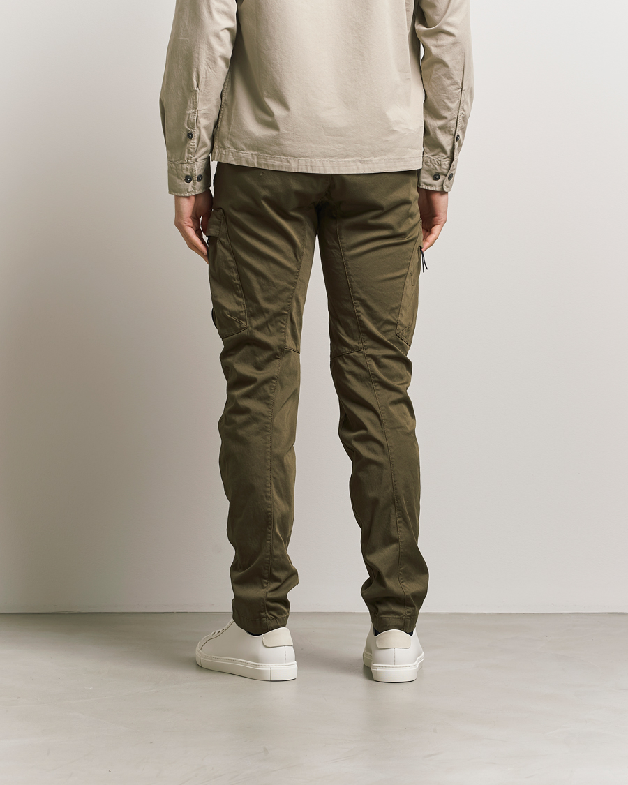 Mies | Housut | C.P. Company | Satin Stretch Cargo Pants Olive