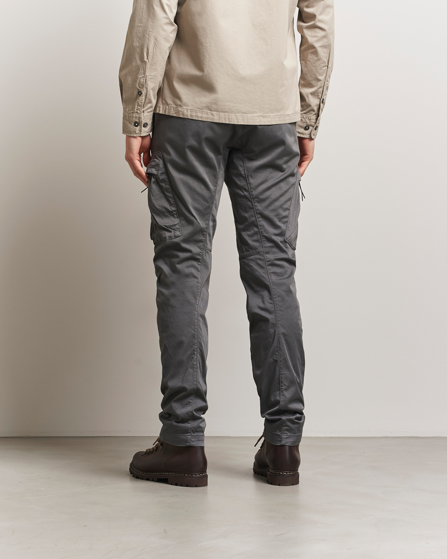 Mies | Housut | C.P. Company | Satin Stretch Cargo Pants Grey