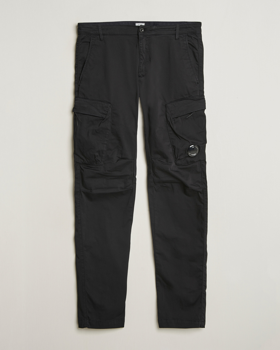 Mies | Housut | C.P. Company | Satin Stretch Cargo Pants Black