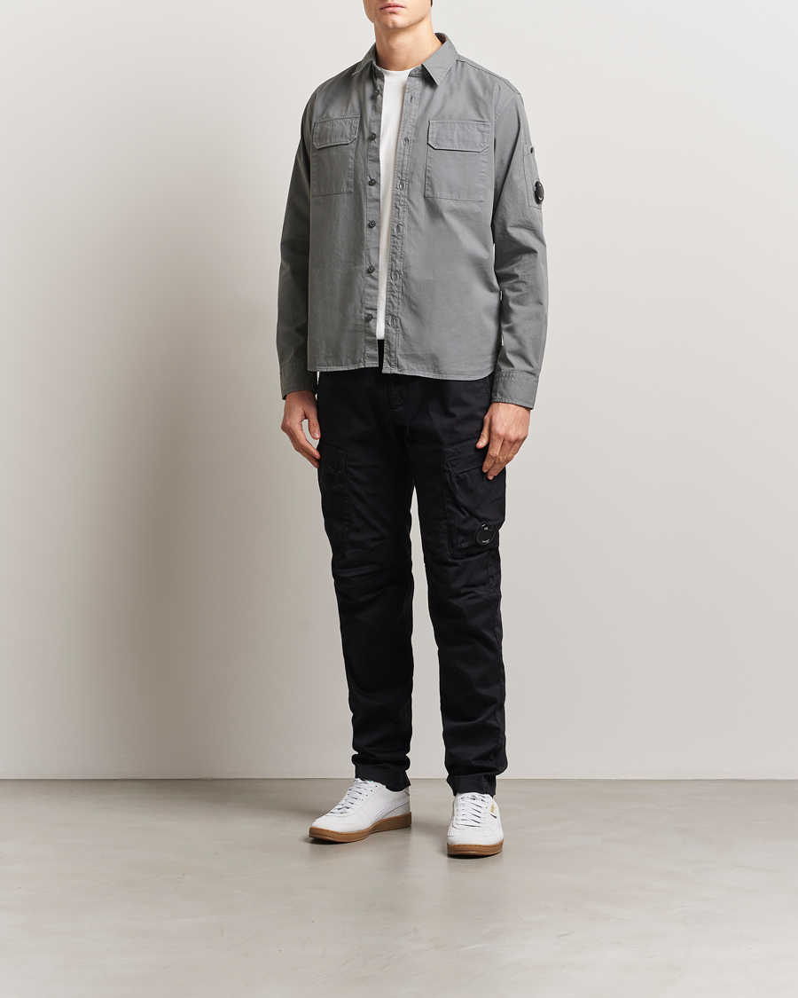 Mies | Housut | C.P. Company | Satin Stretch Cargo Pants Black