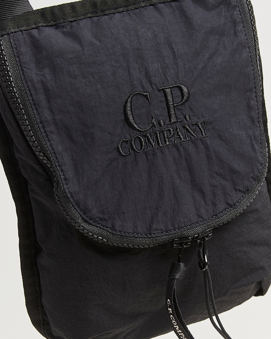 Mies | C.P. Company Plain Paper Touch Accessorie Bag Black | C.P. Company | Plain Paper Touch Accessorie Bag Black
