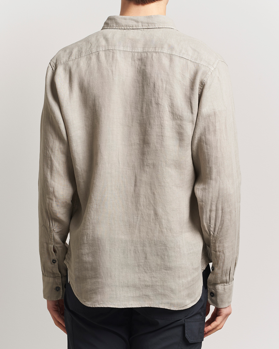 Mies | Kauluspaidat | C.P. Company | Long Sleeve Linen Shirt Taupe