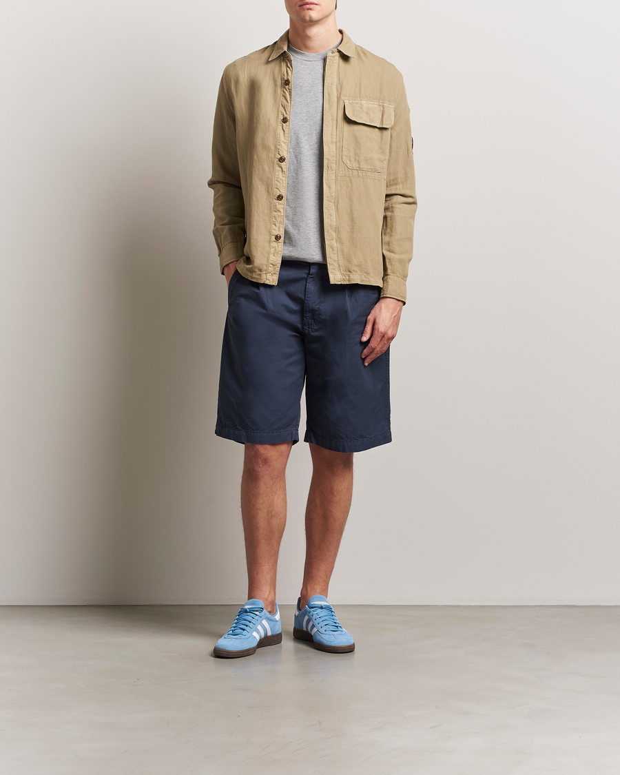 Mies | Shortsit | C.P. Company | Cotton Gabardine Shorts Navy