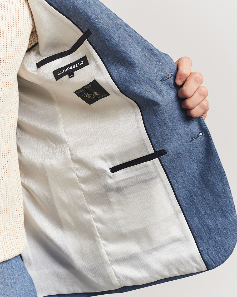 Mies | Pikkutakit | J.Lindeberg | Elton Super Linen Blazer Rainwashed