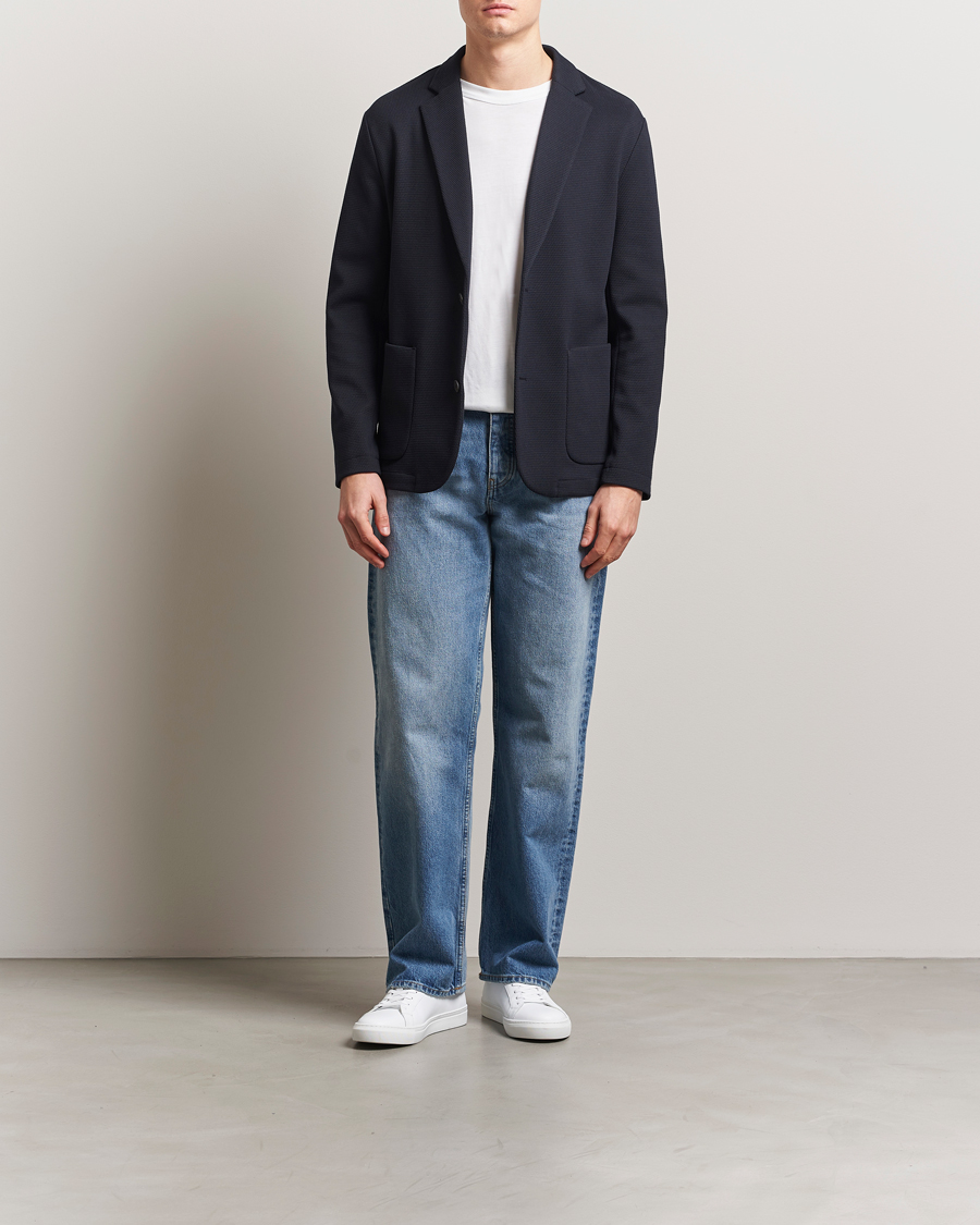 Mies | Pikkutakit | J.Lindeberg | Calvon 3D Piquet Blazer Navy