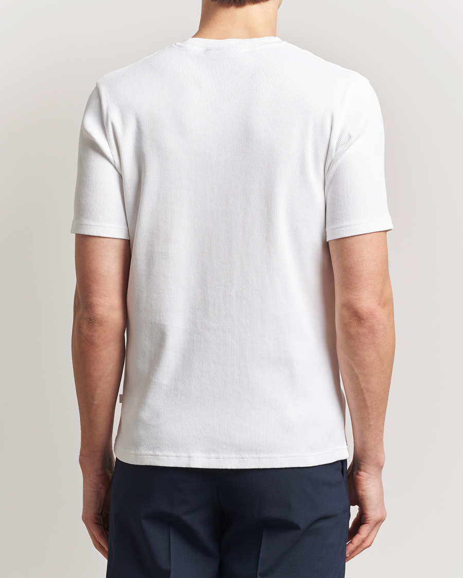 Mies | T-paidat | J.Lindeberg | Rob Slim Rib T-Shirt White