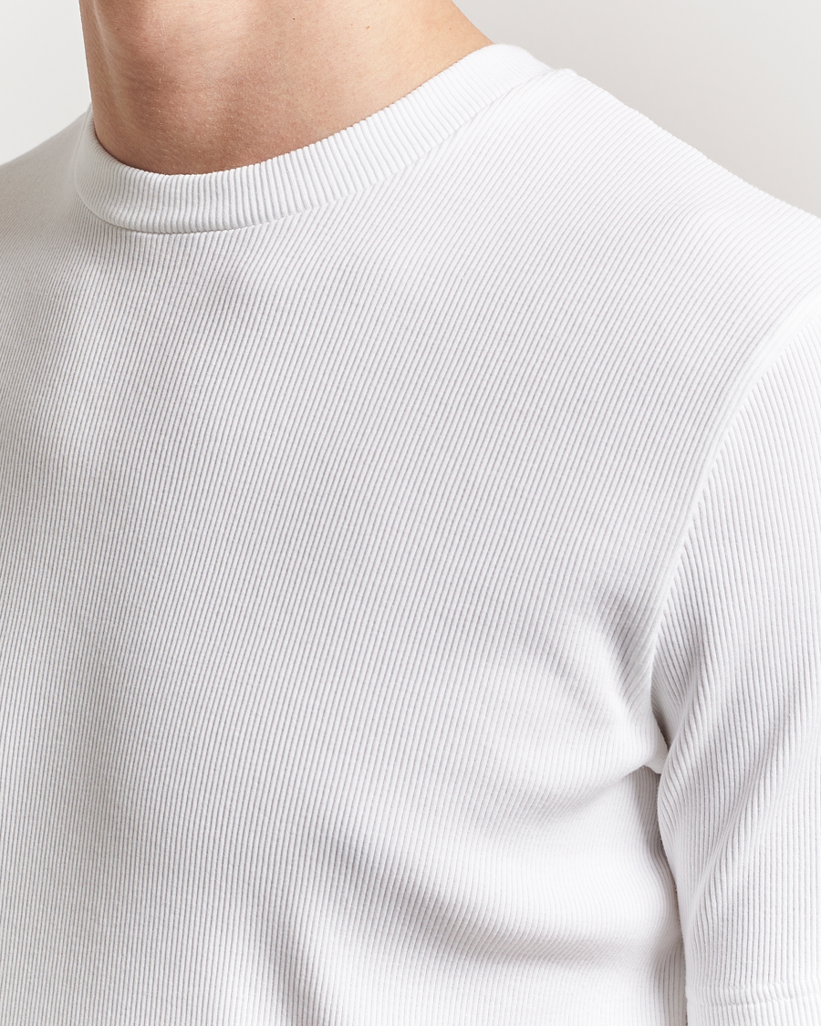 Mies | T-paidat | J.Lindeberg | Rob Slim Rib T-Shirt White