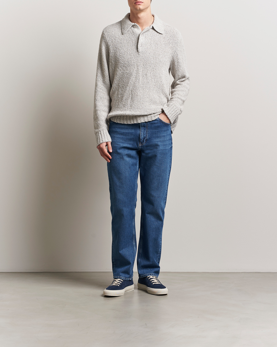 Mies | Farkut | J.Lindeberg | Cody Washed Reg Jeans Mid Blue