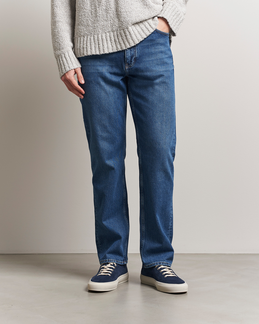 Mies | Farkut | J.Lindeberg | Cody Washed Reg Jeans Mid Blue