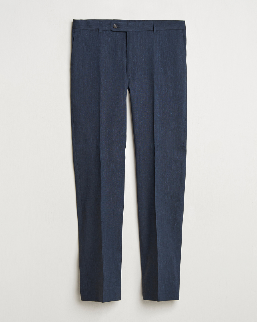 Mies | Housut | Morris | Heritage Linen Suit Trousers Navy