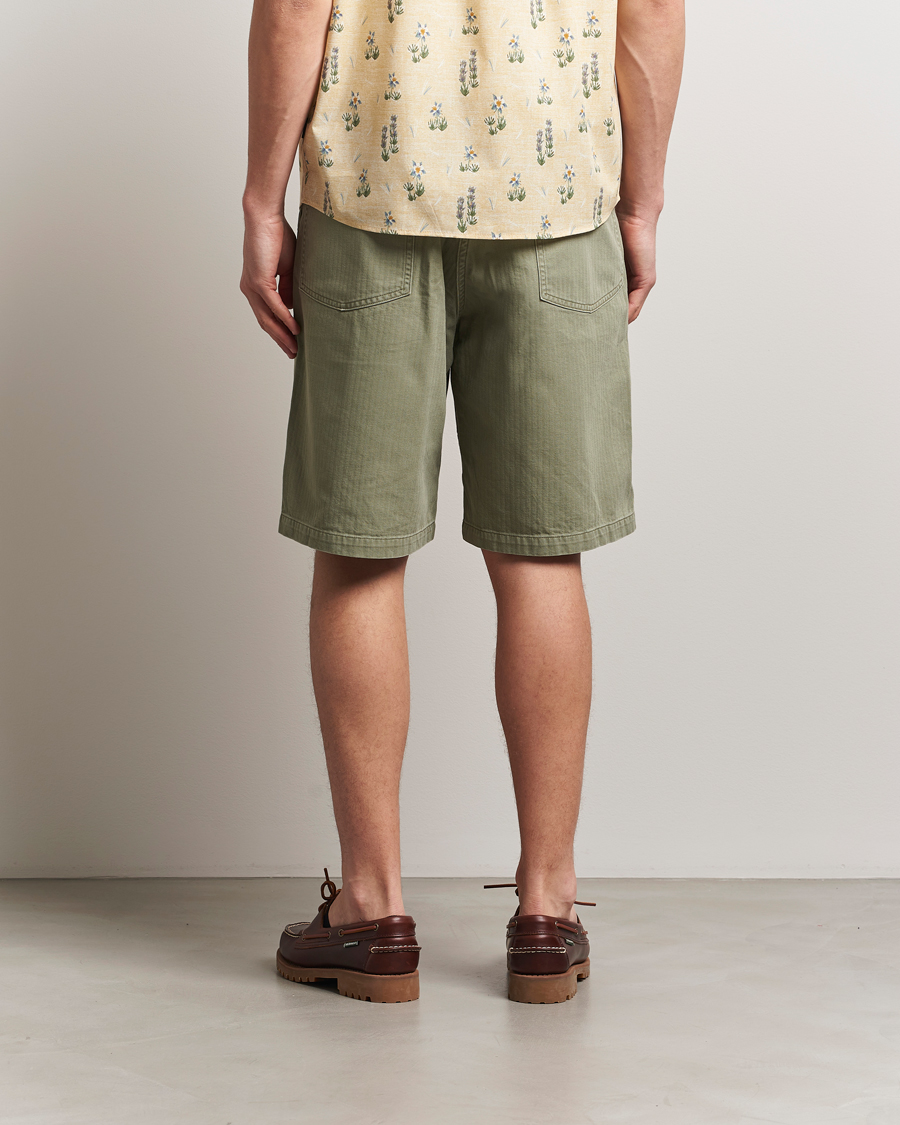 Mies | Shortsit | orSlow | Summer Fatigue Shorts Green